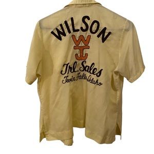 Vintage Embroidered Bowling Shirt